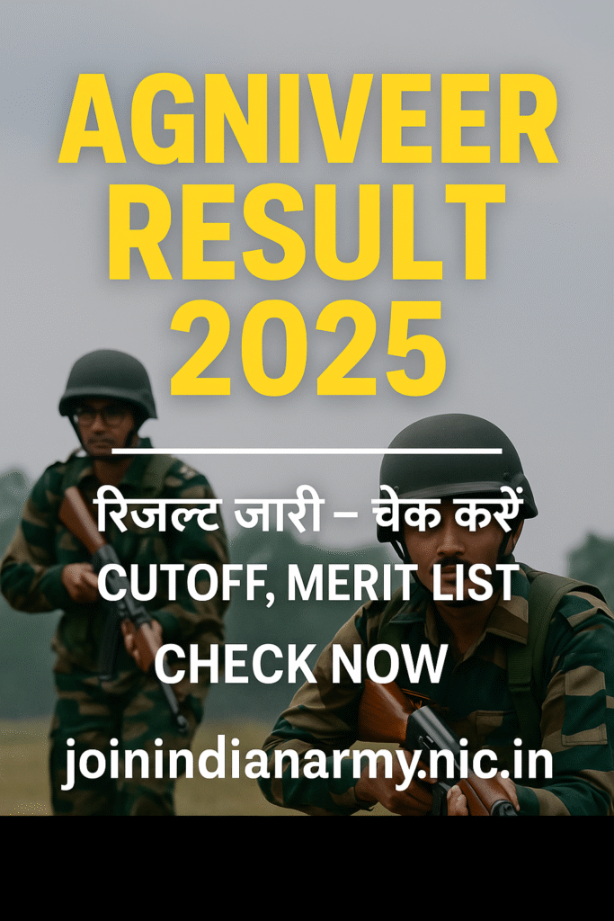 Indian Army Agniveer Result 2025