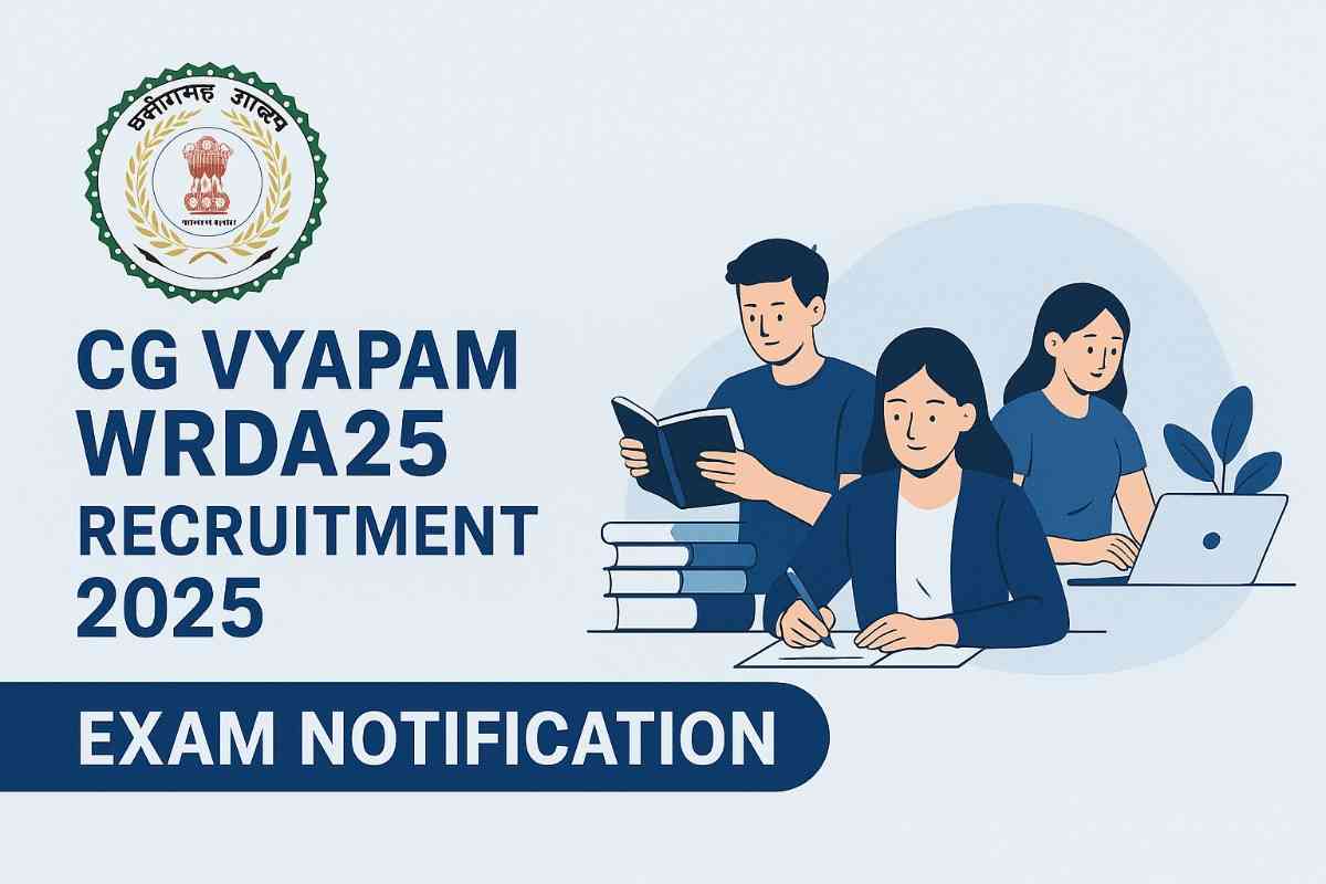 CG Vyapam WRDA25 Recruitment 2025