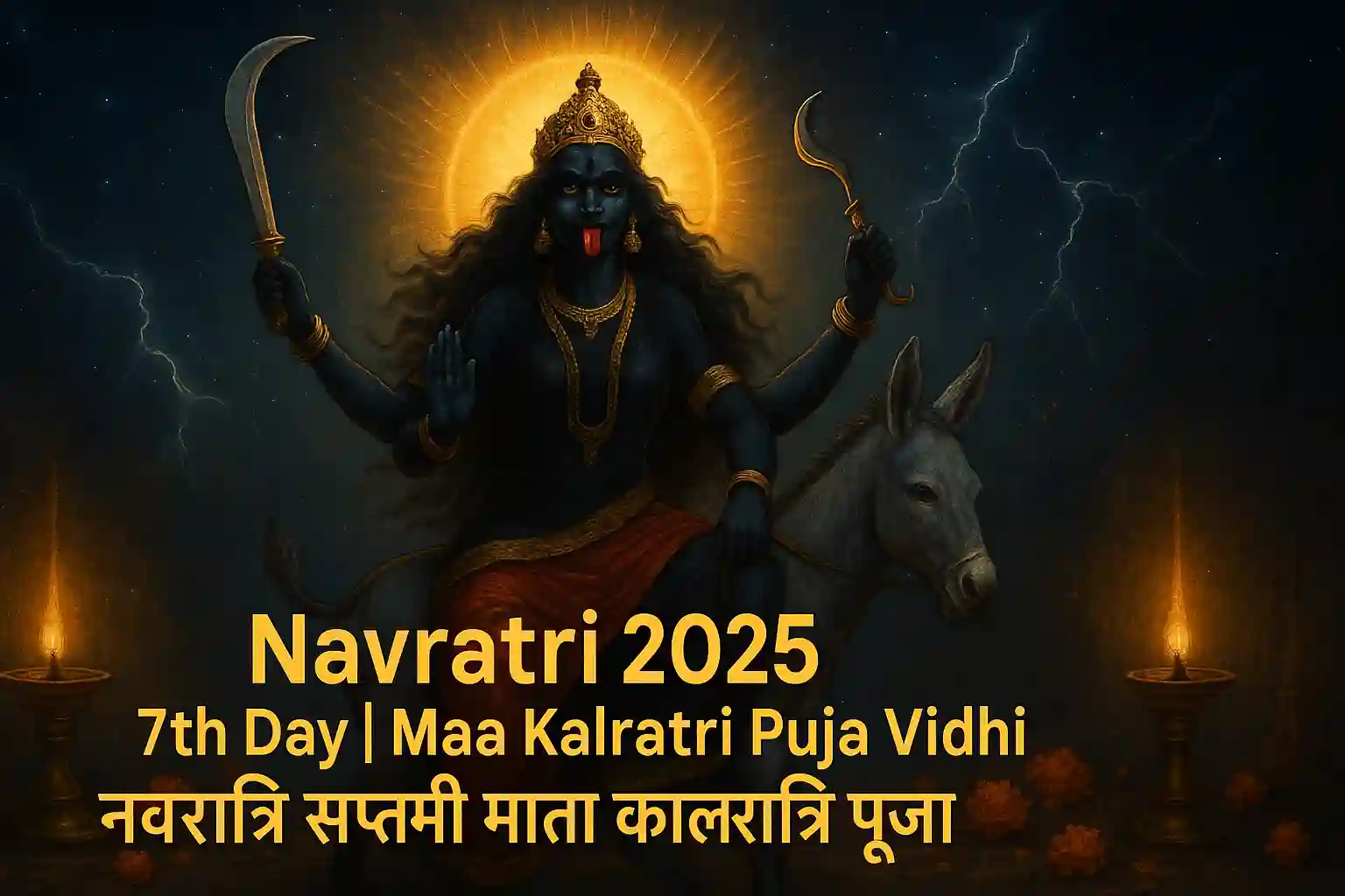 Navratri 2025 7th Day Maa Kalratri Puja Vidhi